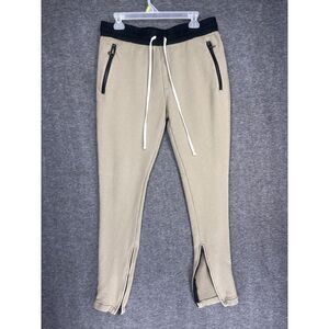 Fear of God Essentials Pants Mens M Khaki Drawstring Ankle Zip